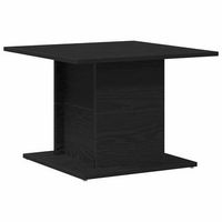 mesa de centro 555x555x40 cm madera - negro