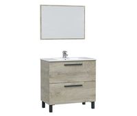 mueble bano alise 2 cajones espejo sin lavabo alaska