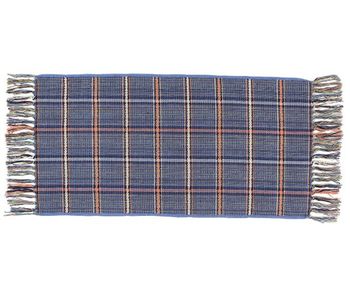 Alfombra de algodón azul 60x120 cm