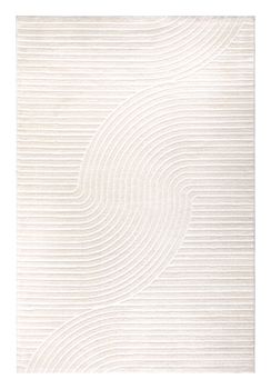 Alfombra moderna Lusenta beige 80x150 cm