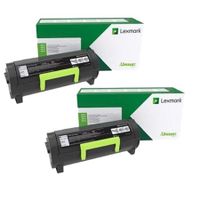 original multipack lexmark mx517de printer toner cartridges 2 pack -51b2x00