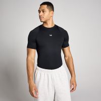 capa base de manga corta training para hombre de mp - negro - xl