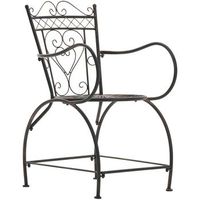 silla de exterior sheela metal bronce 60x48x88 cm clp