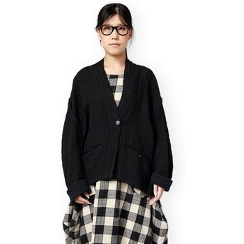 Wendy Trendy Chaqueta de punto Coat 260092 - Black para mujer