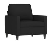 vidaxl sillon de terciopelo negro 60 cm