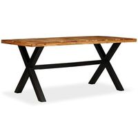 mesa de comedor - mesa de cocina madera maciza de acacia y mango 180x90x76 cm
