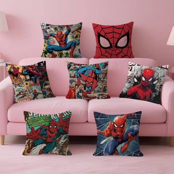 Funda de cojín con diseño de arce, decoración de cosecha de otoño, decoración navideña, funda de almohada, película S-Spider COOL Man CLASSIC