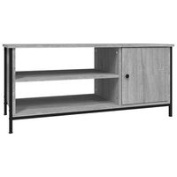 mueble de tv madera contrachapada gris sonoma 100x40x45 cm vidaxl