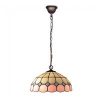 lampara colgante tiffany pink