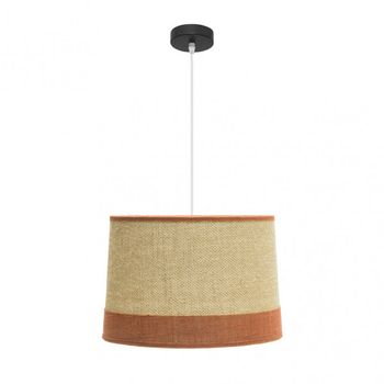 FABRILAMP Colgante De Saco Con Acabado Naranja Modelo Tietar