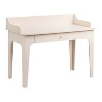 escritorio para oficina estilo escandinavo con cajon color cachemira mdf 120 x 60 cm beige claro montira
