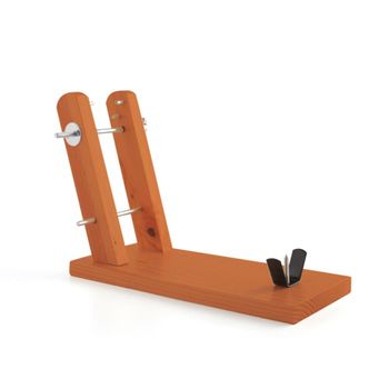 Jamonero con soporte madera y hierro 44,5x18x33 cm