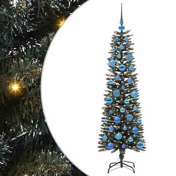 Árbol De Navidad Artificial Verde 150 Cm Pvc, Plástico Y Acero Vidaxl