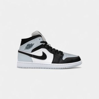 Nike Deportivas Moda Jordan 1 Mid Black Aura Squadron Blue para hombre