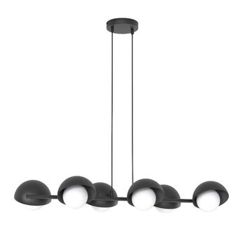 Lámpara colgante nordessa negro (6 luces)