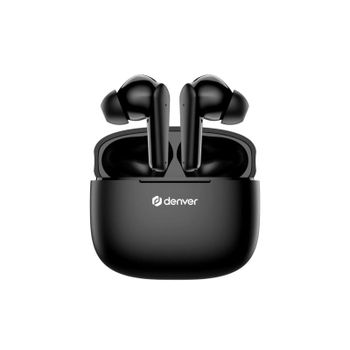 Auriculares Denver TWE-48B inalámbricos Bluetooth True Wireless para llamadas y música negros