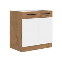 gabinete con puertas wood white 110