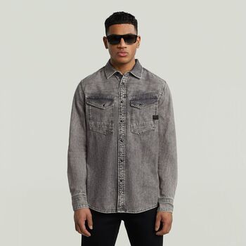G-Star Raw Camisa manga larga D23616-D540-H162 SUN FADE GRAPHITE GREY para hombre
