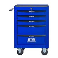 carro de herramientas - organizador de taller - acero - negro y azul 60x33x775cm