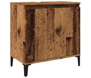 Vidaxl mueble de lavabo madera de ingeniería envejecida 58x33x60 cm