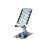 soporte movil conceptronic thana08g plegable giratorio 360 ajustable altura plata