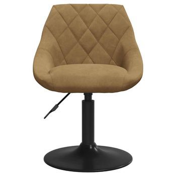 Silla De Comedor | Silla De Cocina De Terciopelo Marrón
