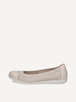 CAPRICE Ballerina, beige, made of Leather, Size 36