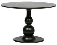 mesa de comedor redonda de madera de mango d120