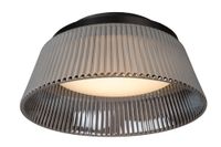 lampara de techo de vidrio con 1 led integrado ahumado