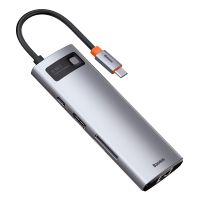 baseus 8 in 1 hub 100w usb-c a hdmirj45usb-cusb 32lector sd