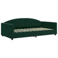 cama individual  cama para adultos  sofa cama sin colchon terciopelo verde oscuro 100x200 cm