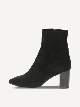 CAPRICE Bootie, black, made of Textiles with Block heel, Size 38