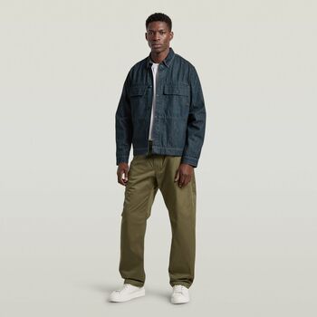G-Star Raw Pantalón D28353-E077 HELSINKI PLEATED LOOSE-H685 DARK KHAKI para hombre