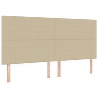 cabecero led con tiras led verde grisaceo 200 cm tela de pana vidaxl