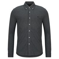 polo ralph lauren camisa manga larga camisa ajustada con cuello abotonado en polo featherweight para hombre