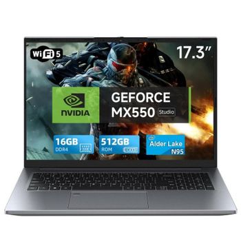 Portátil DU71 Intel Core N95 16GB 512GB SSD NVIDIA GeForce MX550 17.3