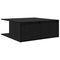 mesa de cafe roble negro 80 x 80 x 31 cm madera de ingenieria vidaxl