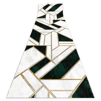 Alfombra De Pasillo Emerald Exclusivo 1015 Glamour, Elegante Mármol,  120x860 Cm