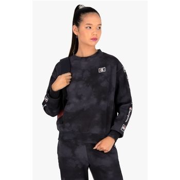 Champion Jersey Felpa Girocollo Logo Nero 114758 para mujer