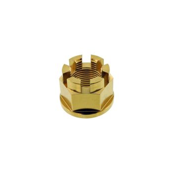 Tuerca de husillo de rueda M18x1.5 inox oro