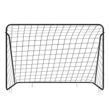 SONGMICS PorterÍa de FÚtbol para NiÑos, Red de fÚtbol, Montaje RÁpido, para JardÍn, Patio, Parque, Playa, Tubos de Hierro, 300 x 120 x 205 cm,Red de PE