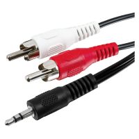 goobay cable de audio jack 35mm a 2xrca machomacho 3m negro