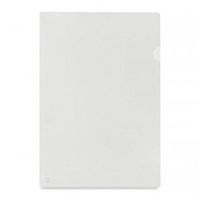 value cut flush folder clear a4 orange peel med weight pk100