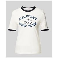 tommy hilfiger camiseta camiseta varsity ringer mujer para mujer