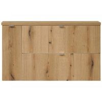 mueble de bano newport con 2 cajones y 1 puerta 100x60x40 cm - efecto roble encasa
