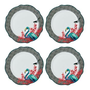 Juego de 4 platos llanos, 27 cm