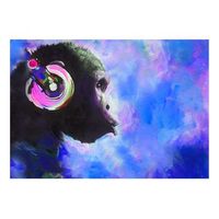 papel pintado 3d - blue melody 300x210 cm