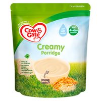 cow  gate creamy porridge baby cereal 4-6 months