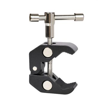 Súper abrazadera de garra de cangrejo, pinzas, alicates, soporte de Clip para trípode de cámara, monopié, soporte de Flash de estudio, brazo de trípode para cámara