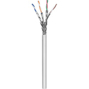 Cable de red Goobay 96094 Cat6a S/FTP 100 m Gris LSZH